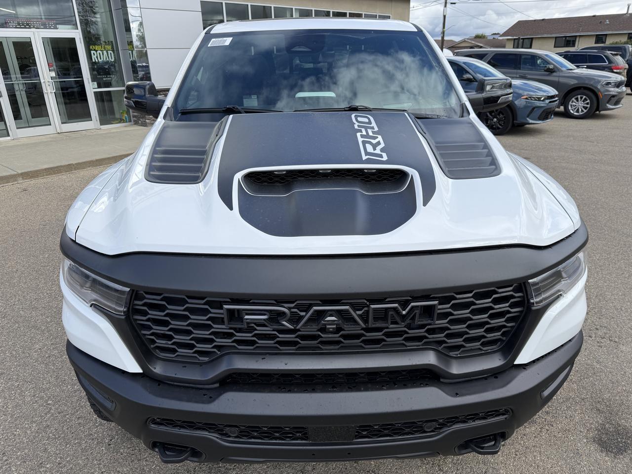 2027 Ram 1500 RHO Crew Cab 4x4 | 3L Twin Turbo | Bright White | Black Premium Leather | Pano Sunroof | NAV Redwater AB