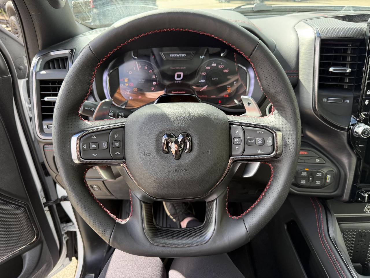 2027 Ram 1500 RHO Crew Cab 4x4 | 3L Twin Turbo | Bright White | Black Premium Leather | Pano Sunroof | NAV Redwater AB