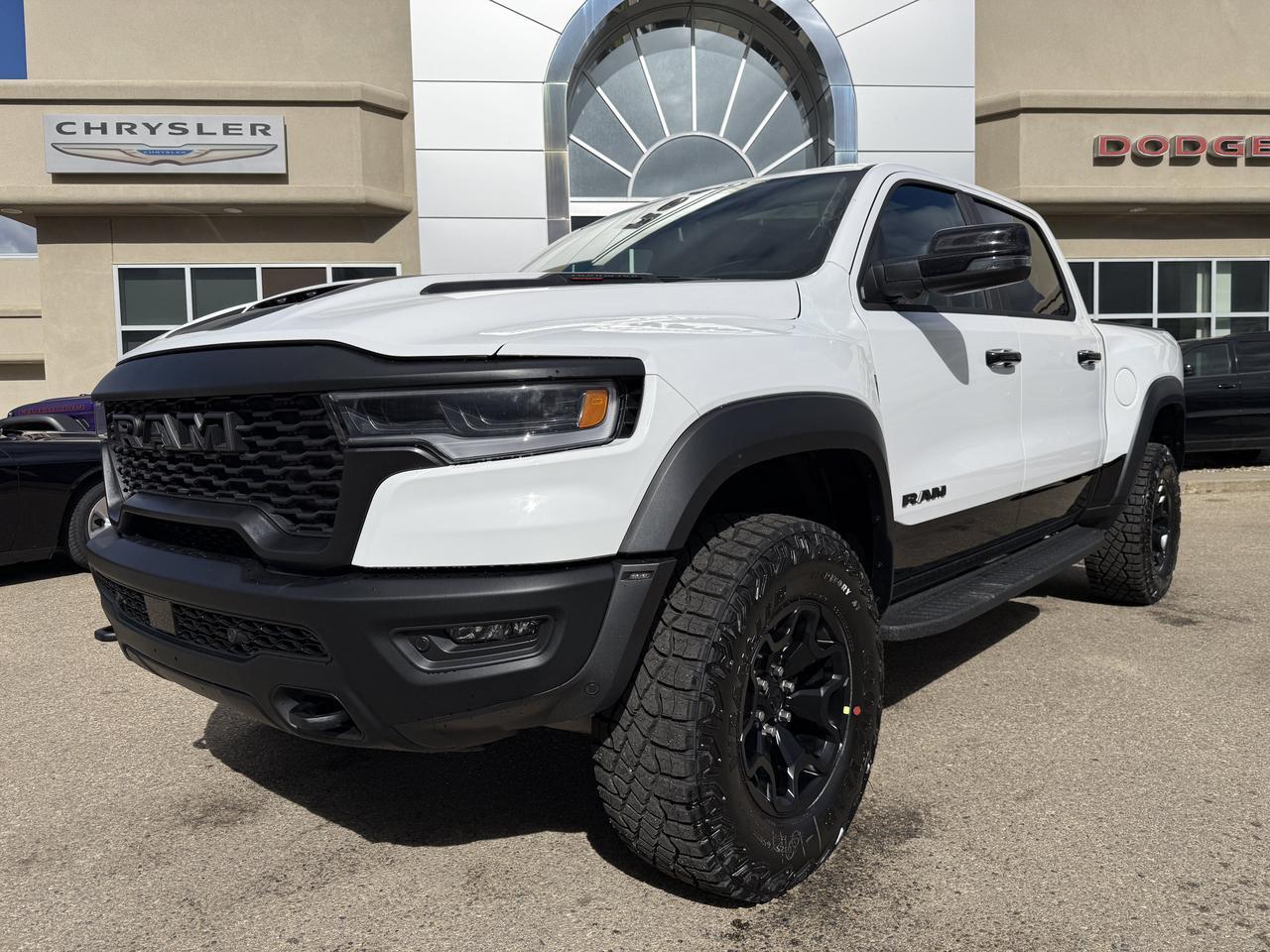 2027 Ram 1500 RHO Crew Cab 4x4 | 3L Twin Turbo | Bright White | Black Premium Leather | Pano Sunroof | NAV Redwater AB
