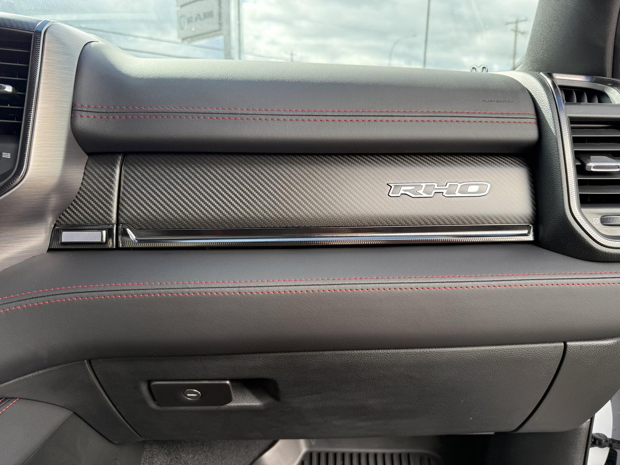 2027 Ram 1500 RHO Crew Cab 4x4 | 3L Twin Turbo | Bright White | Black Premium Leather | Pano Sunroof | NAV Redwater AB