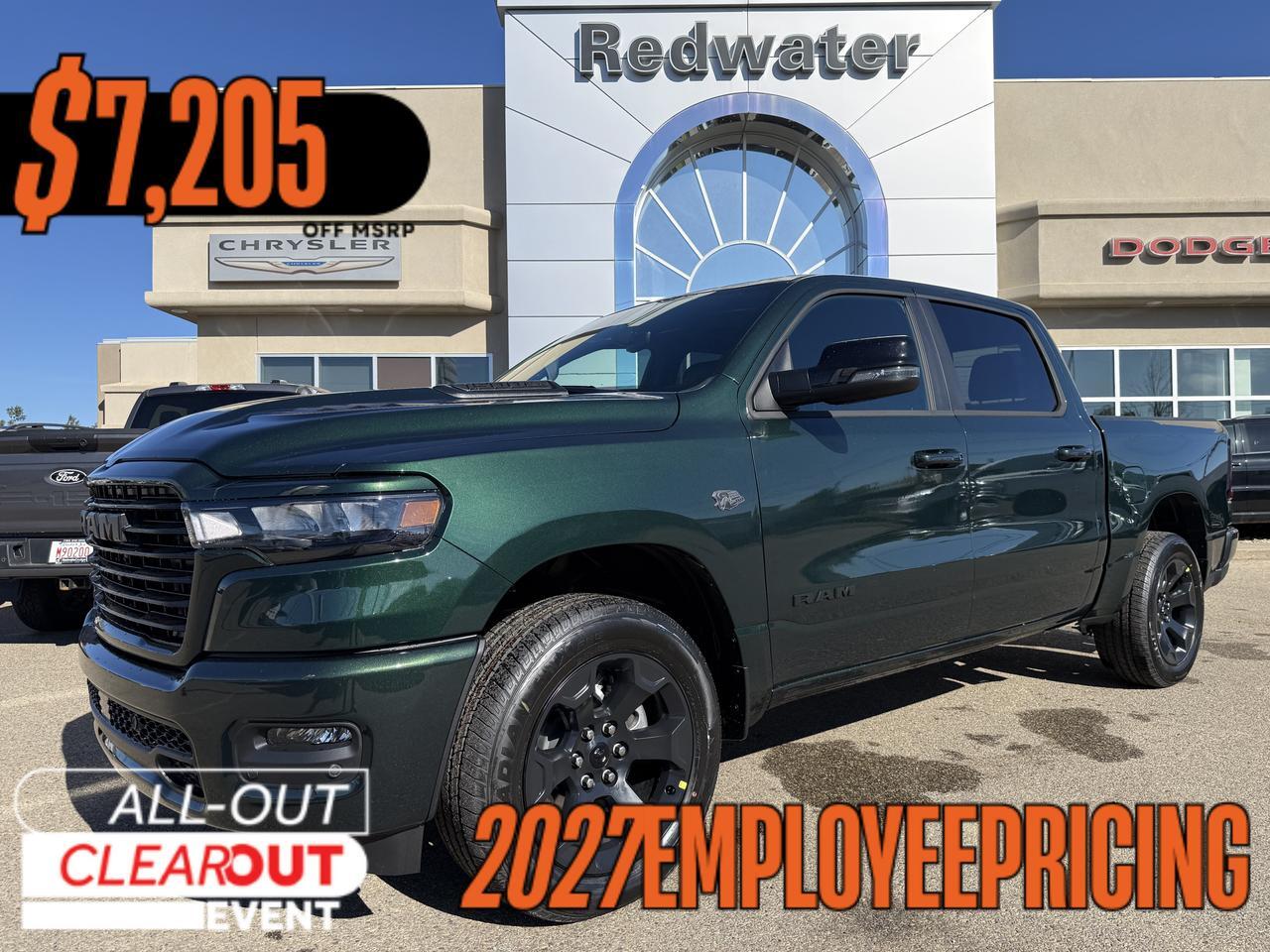 2027 Ram 1500 Sport Crew Cab 4x4 | 3L Hurricane | 12IN Touchscreen | Leather | Heated Front Seats | NAV