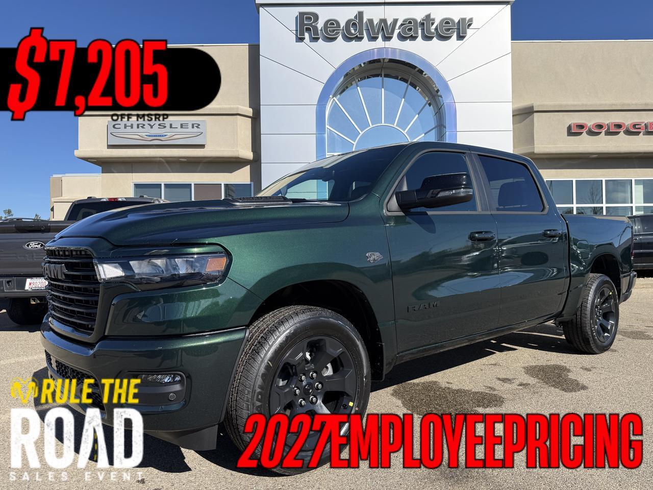 2027 Ram 1500 Sport Crew Cab 4x4 | 3L Hurricane | 12IN Touchscreen | Leather | Heated Front Seats | NAV