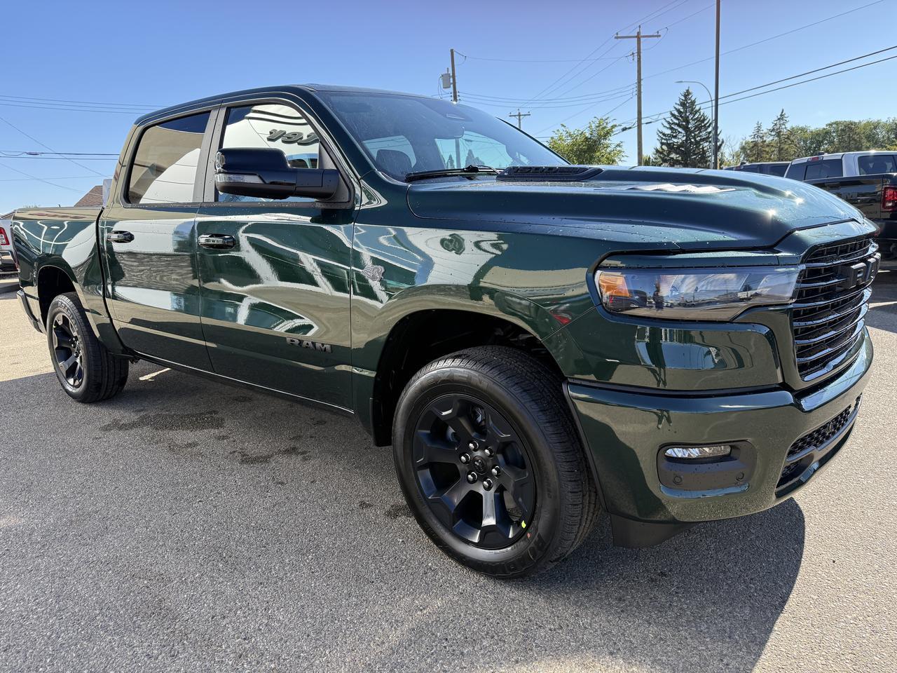 2027 Ram 1500 Sport Crew Cab 4x4 | 3L Hurricane | 12IN Touchscreen | Leather | Heated Front Seats | NAV Redwater AB