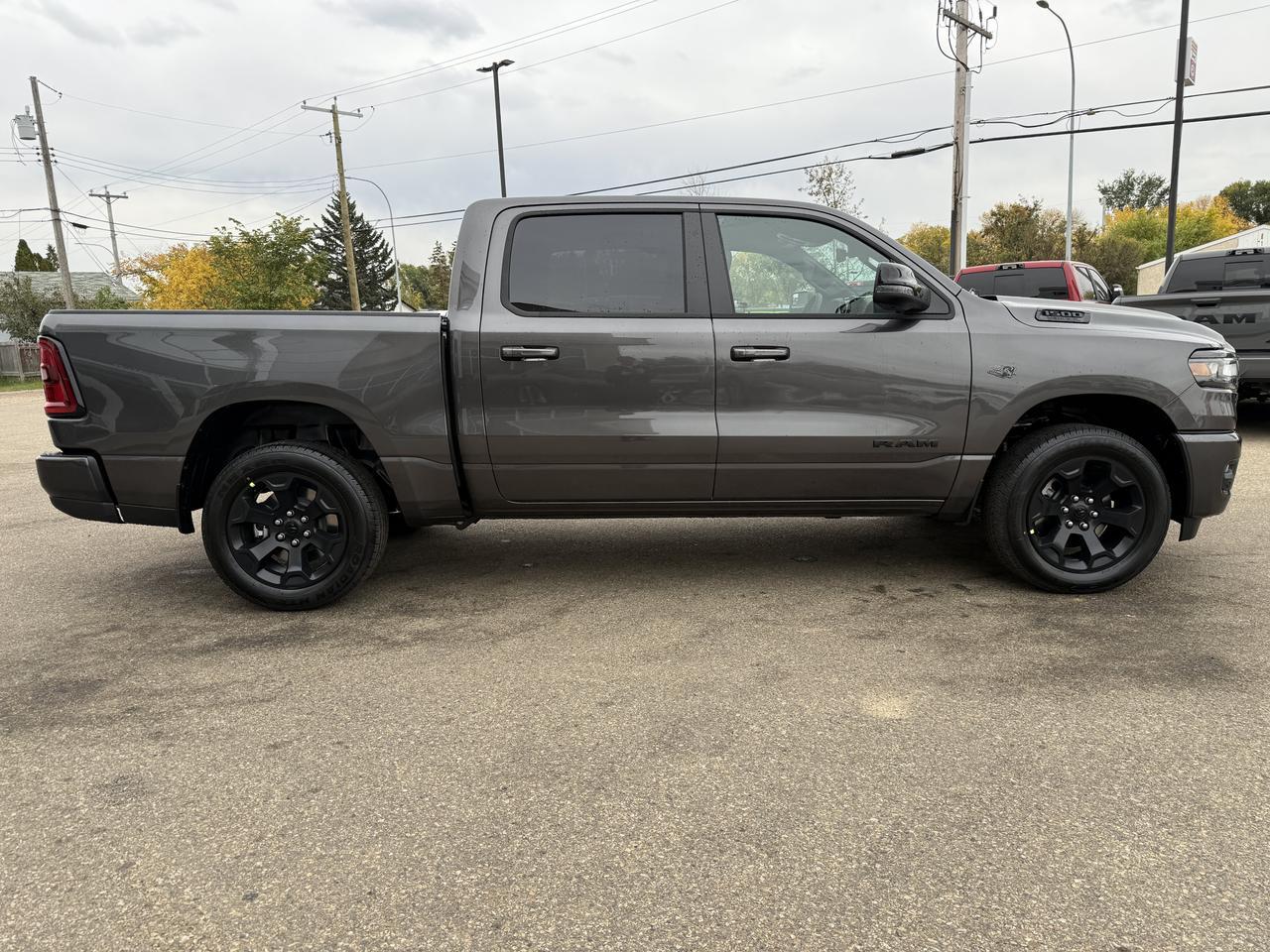 2027 Ram 1500 Sport Crew Cab 4x4 | 3L Hurricane | 12IN Touchscreen | NAV | Heated Front Seats | Remote Start Redwater AB