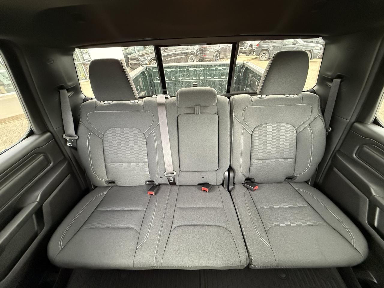 2027 Ram 1500 Tradesman Quad Cab 4x4 | V6 | Serrano Green | Black Cloth Bench Seat | Trailer Brake Control Redwater AB
