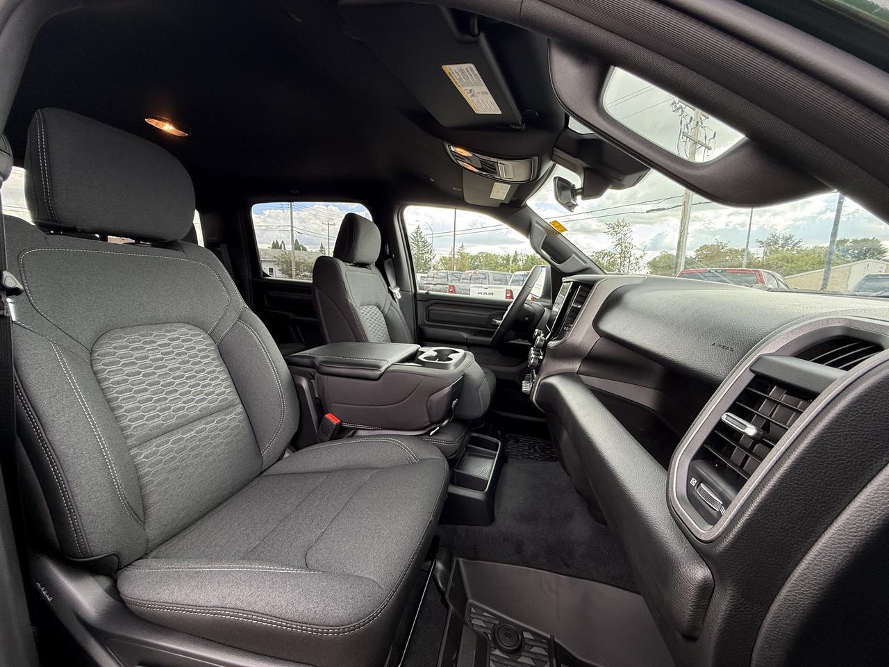 2027 Ram 1500 Tradesman Quad Cab 4x4 | V6 | Serrano Green | Black Cloth Bench Seat | Trailer Brake Control Redwater AB
