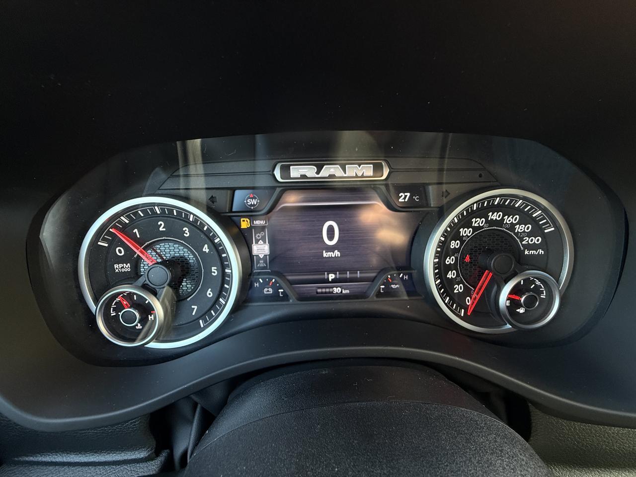 2027 Ram 1500 Warlock Crew Cab 4x4 | 3L Hurricane | Black Accents | Touchscreen | Tow Hooks | Apple Carplay Redwater AB
