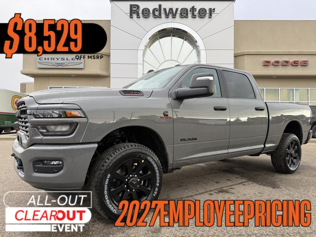 2027 Ram 2500 Big Horn Crew Cab 4x4 | Cummins Diesel | Black Interior | Ceramic Grey