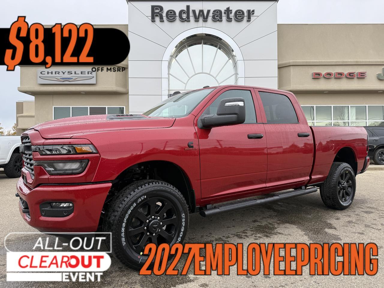 2027 Ram 2500 Black Express Crew Cab 4x4 | Cummins Diesel | Premium Cloth | 12IN Display | ParkView Cam