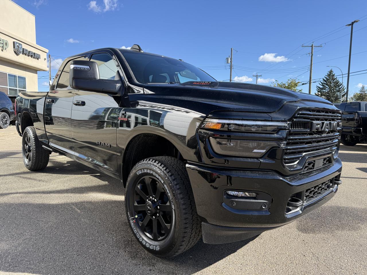 2027 Ram 2500 Laramie Crew Cab 4x4 | Cummins Diesel | Black Leather | Heated Vented Front Seats | 5th Wheel Towing Redwater AB