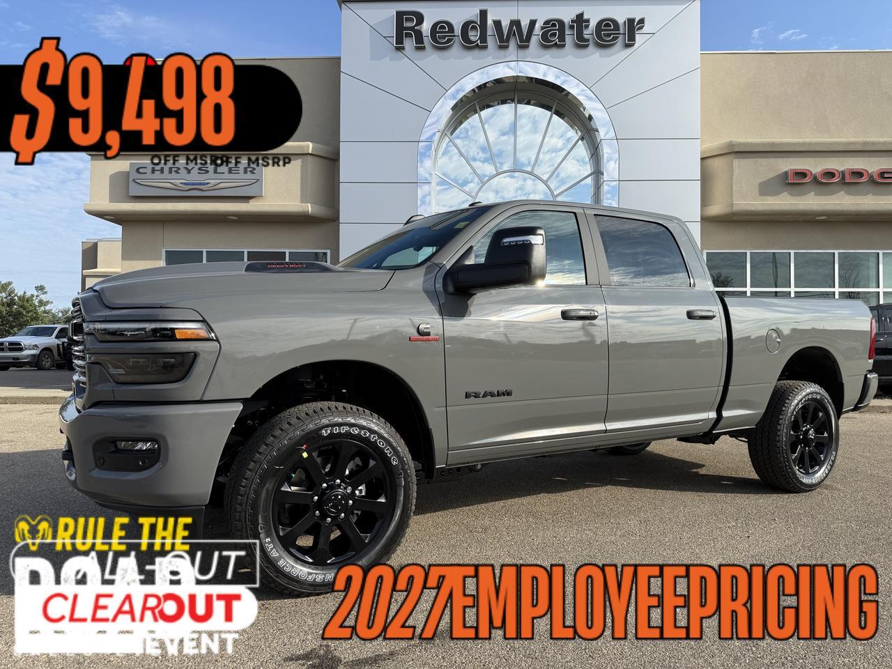 2027 Ram 2500 Laramie Crew Cab 4x4 | Cummins Diesel | Black Leather | Heated Vented Seats | 12IN Display
