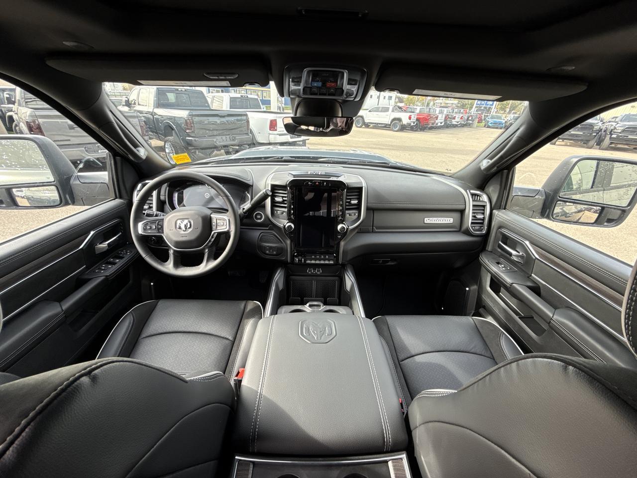 2027 Ram 2500 Laramie Crew Cab 4x4 | Cummins Diesel | Forged Blue | Black Leather Seats | Power Sunroof Redwater AB