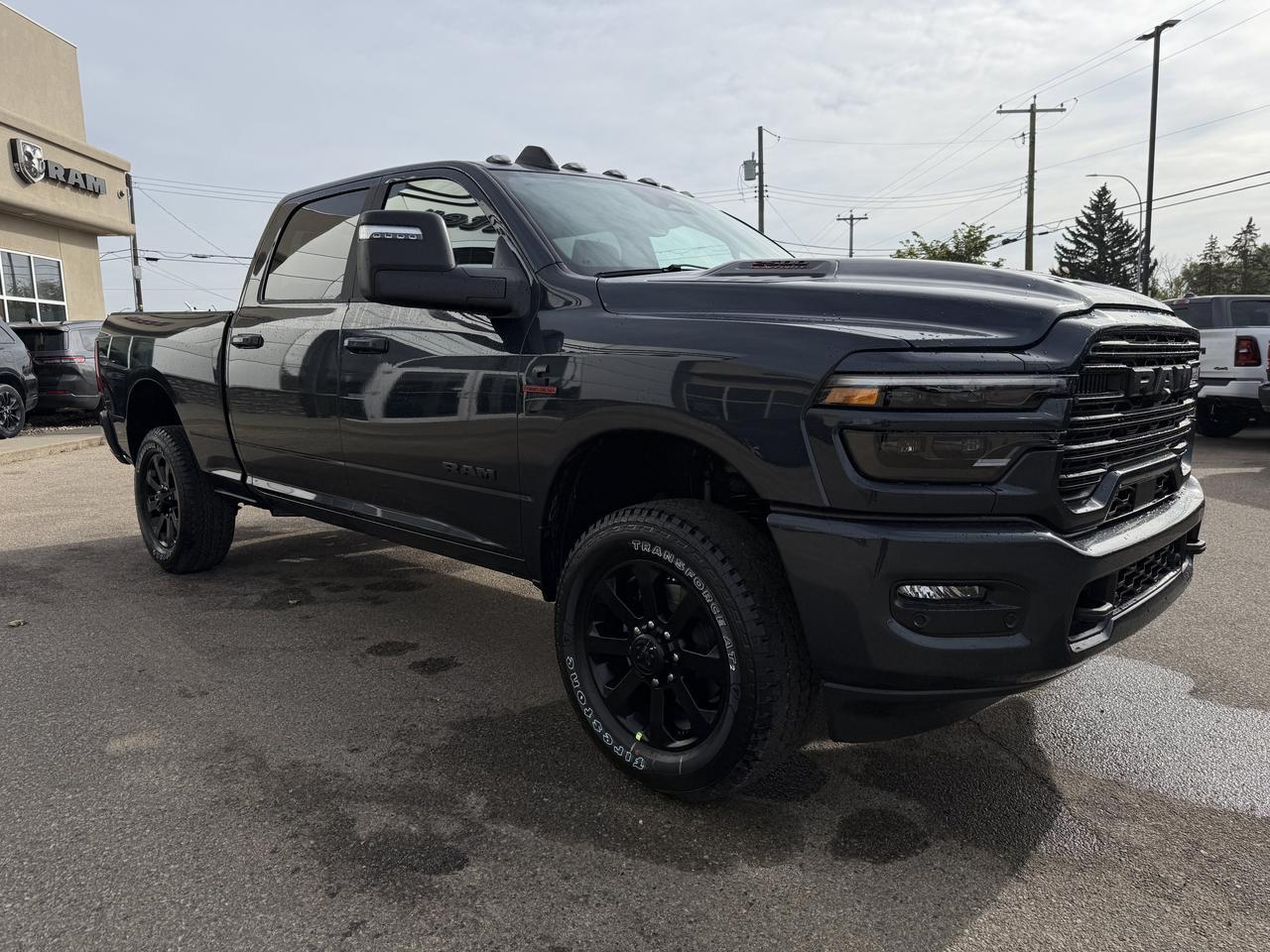 2027 Ram 2500 Laramie Crew Cab 4x4 | Cummins Diesel | Forged Blue | Black Leather Seats | Power Sunroof Redwater AB