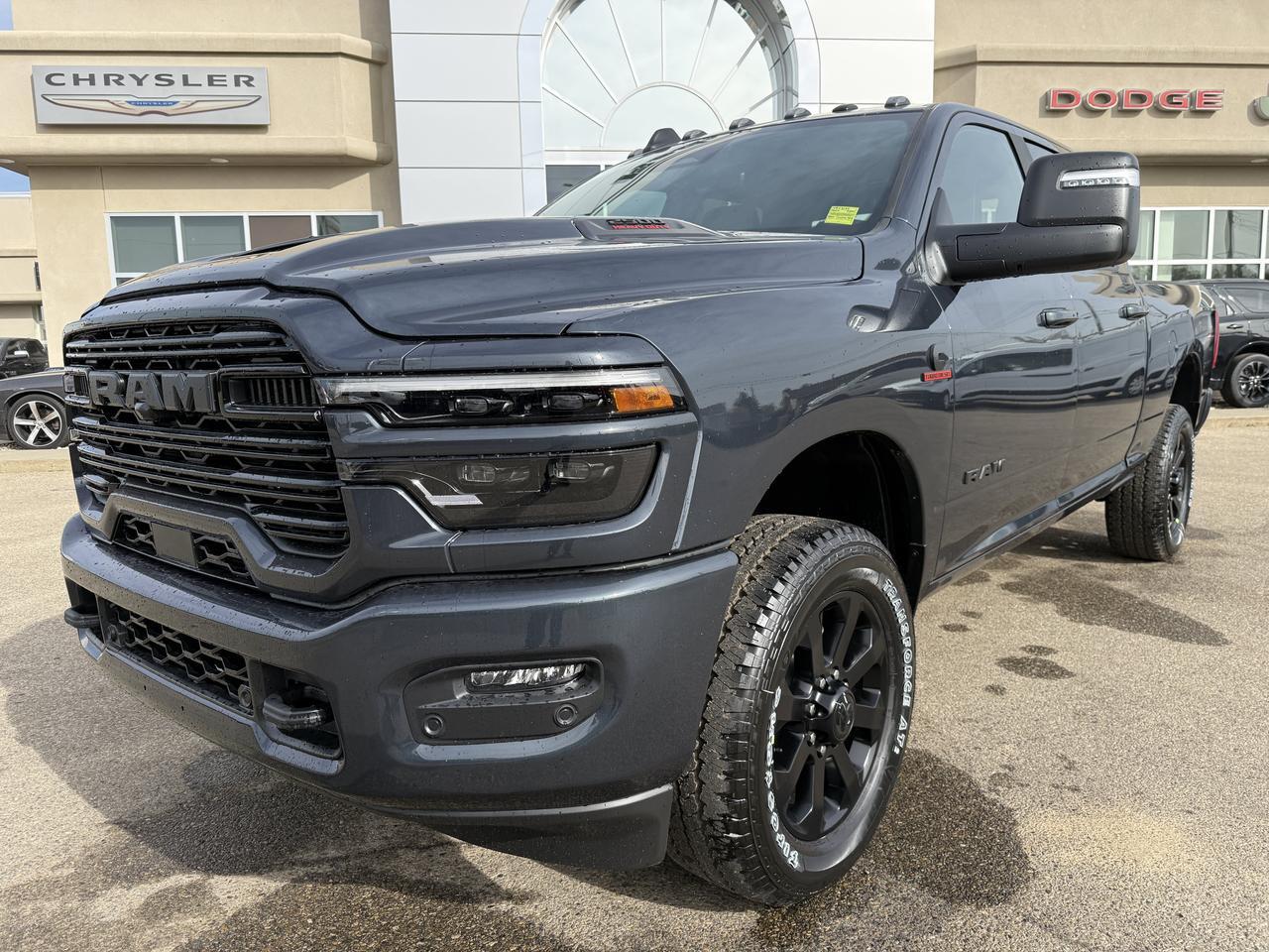 2027 Ram 2500 Laramie Crew Cab 4x4 | Cummins Diesel | Forged Blue | Black Leather Seats | Power Sunroof Redwater AB