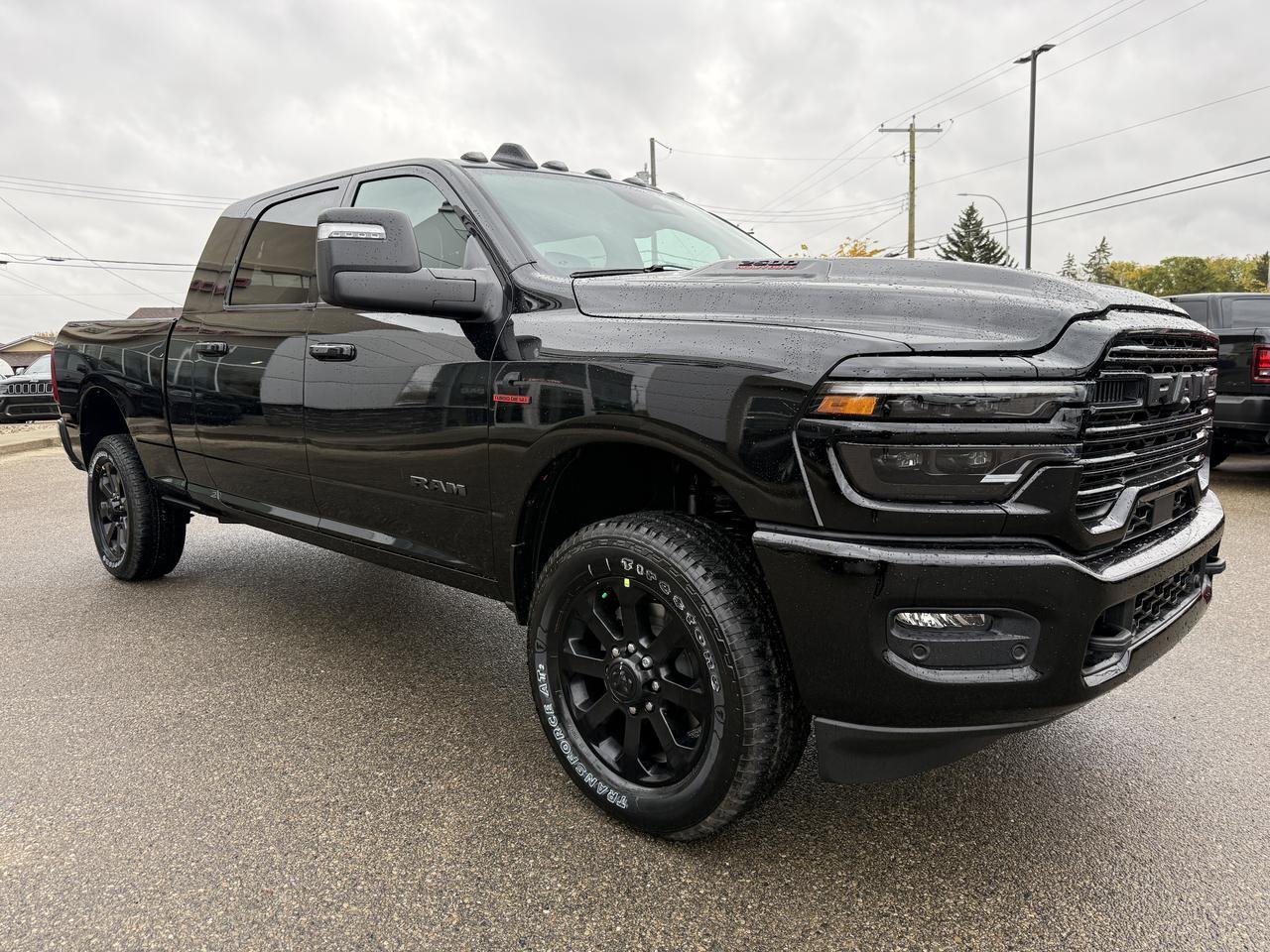 2027 Ram 2500 Laramie Mega Cab 4x4 | Cummins Diesel | Black Leather | Night Edition | Power Sunroof | 12IN Display Redwater AB
