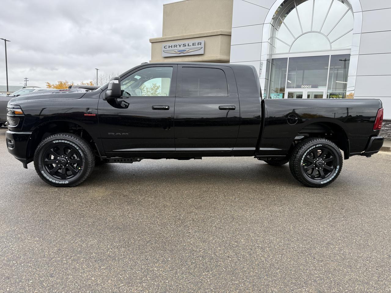 2027 Ram 2500 Laramie Mega Cab 4x4 | Cummins Diesel | Black Leather | Night Edition | Power Sunroof | 12IN Display Redwater AB