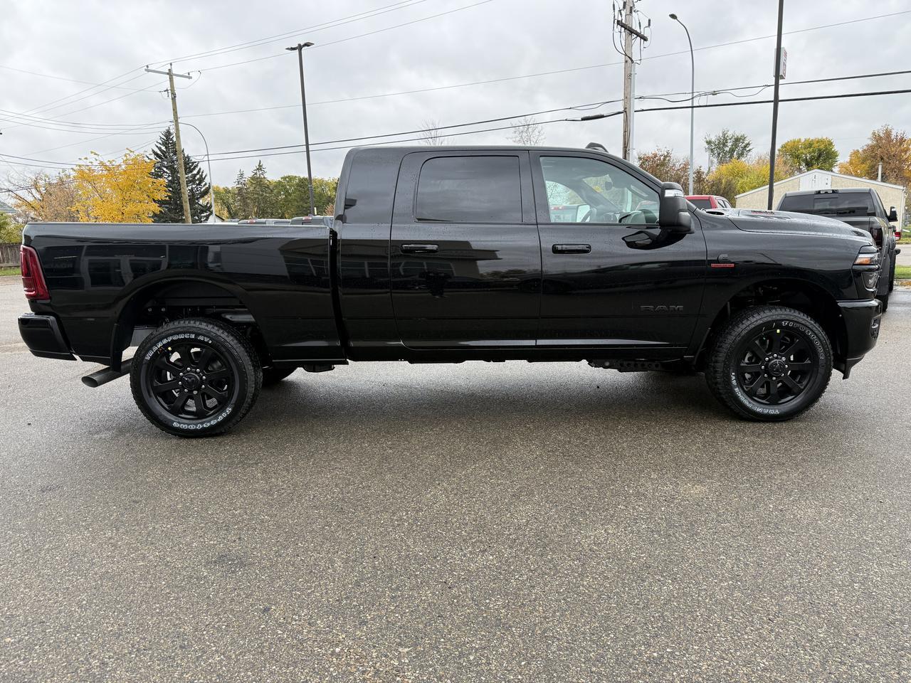 2027 Ram 2500 Laramie Mega Cab 4x4 | Cummins Diesel | Black Leather | Night Edition | Power Sunroof | 12IN Display Redwater AB
