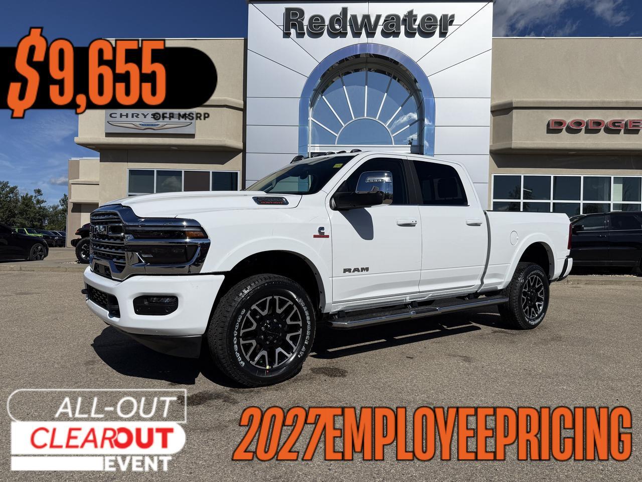 2027 Ram 2500 Longhorn Crew Cab 4x4 | Cummins Diesel | Bison Brown Premium Leather | NAV | 5th Wheel Prep