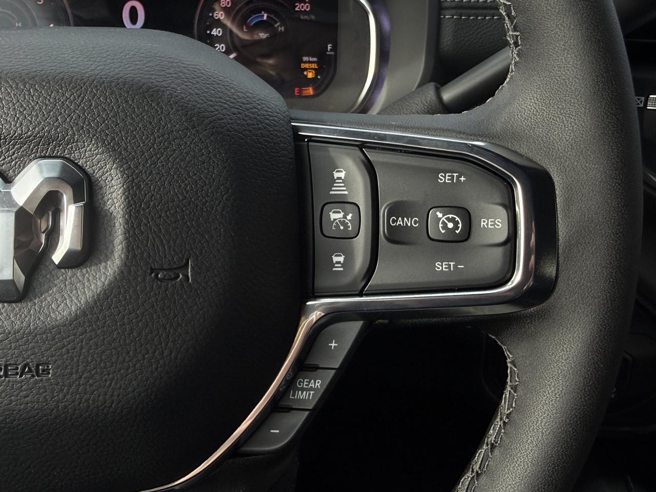 2027 Ram 3500 Laramie Mega Cab 4x4 | Cummins Diesel | Black Leather Suede Heated Seats | NAV Redwater AB