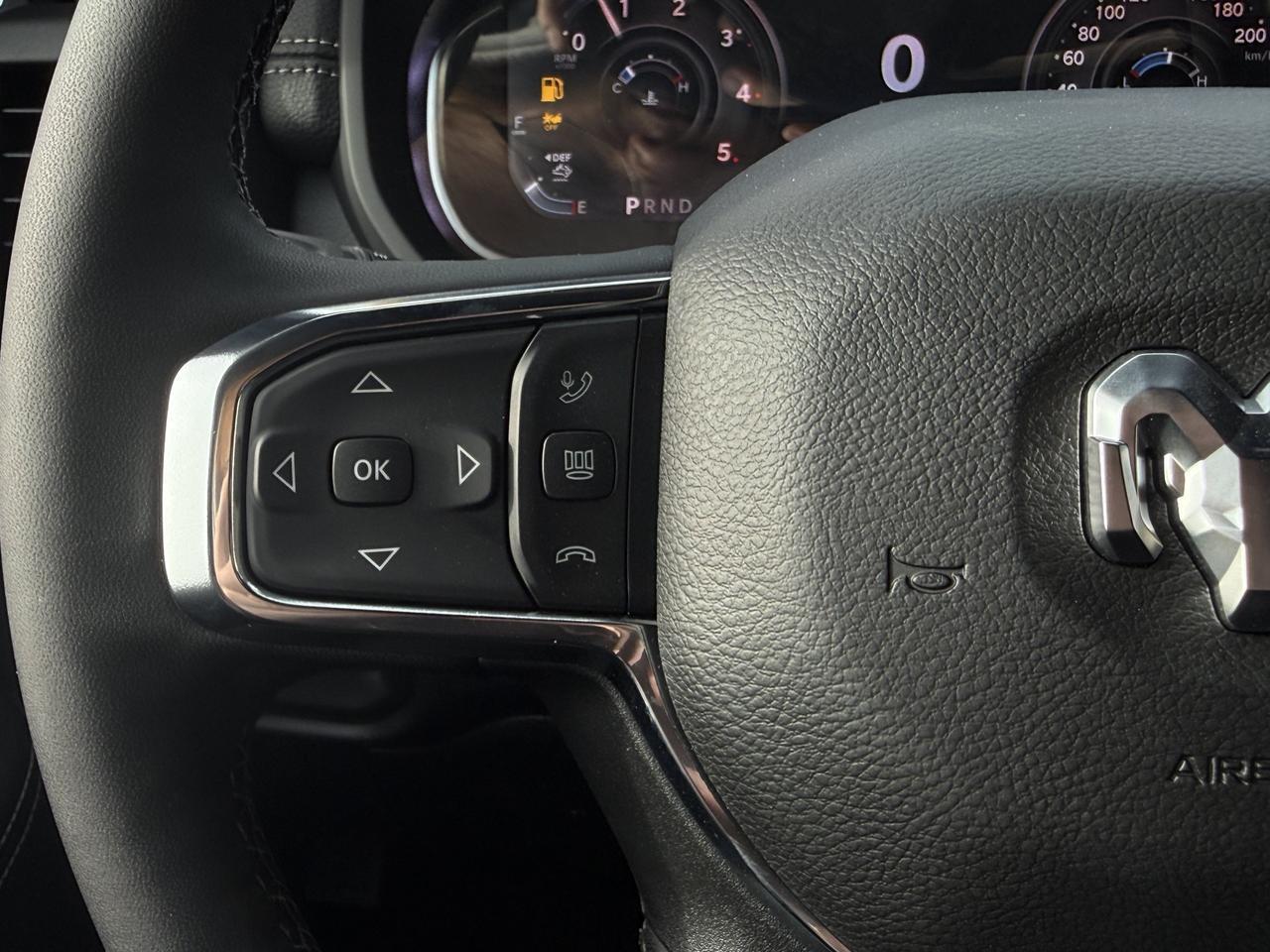 2027 Ram 3500 Laramie Mega Cab 4x4 | Cummins Diesel | Black Leather Suede Heated Seats | NAV Redwater AB