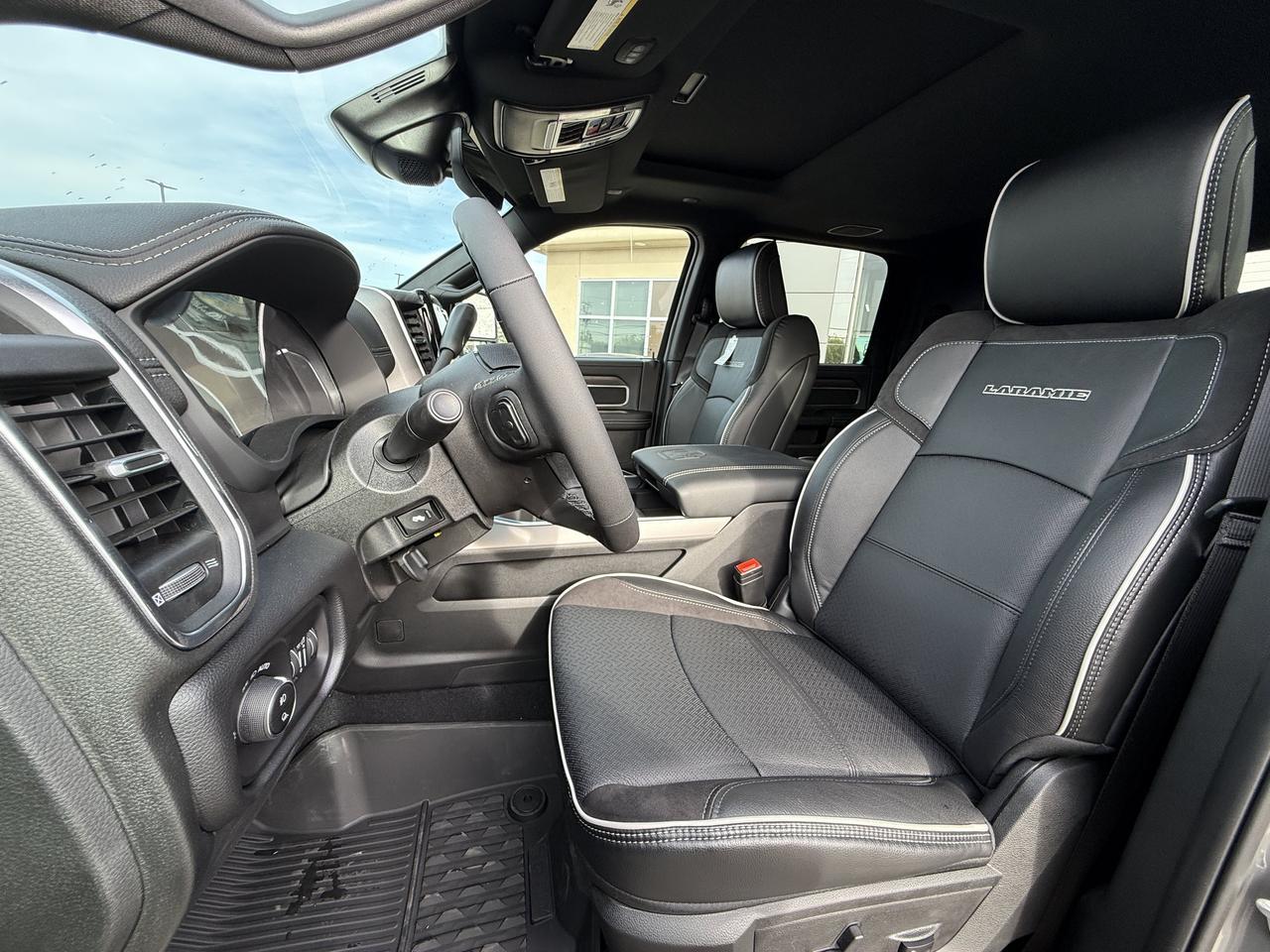 2027 Ram 3500 Laramie Mega Cab 4x4 | Cummins Diesel | Black Leather Suede Heated Seats | NAV Redwater AB