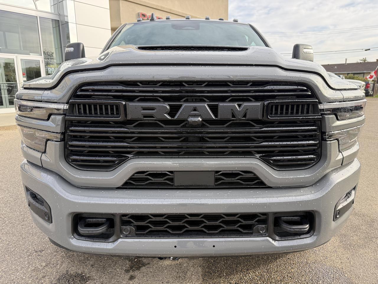2027 Ram 3500 Laramie Mega Cab 4x4 | Cummins Diesel | Black Leather Suede Heated Seats | NAV Redwater AB