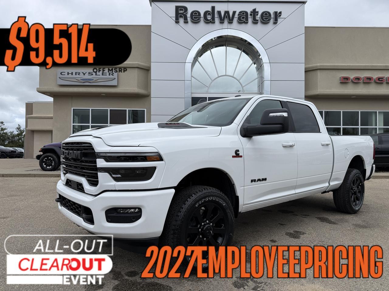 2027 Ram 3500 Laramie Night Edition Crew Cab 4x4 | Cummins Diesel | Black Leather | 12IN Touchscreen | NAV