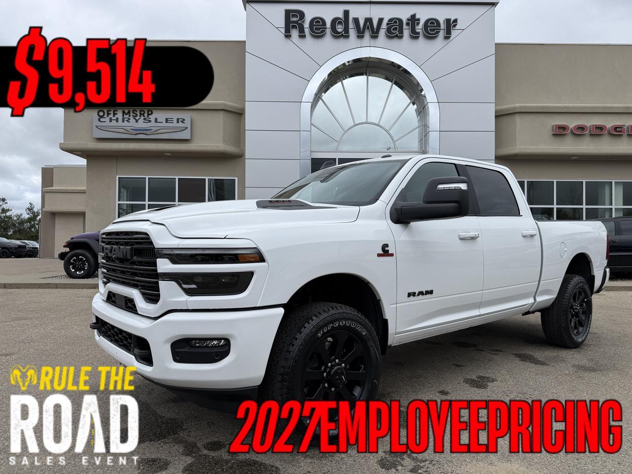 2027 Ram 3500 Laramie Night Edition Crew Cab 4x4 | Cummins Diesel | Black Leather | 12IN Touchscreen | NAV