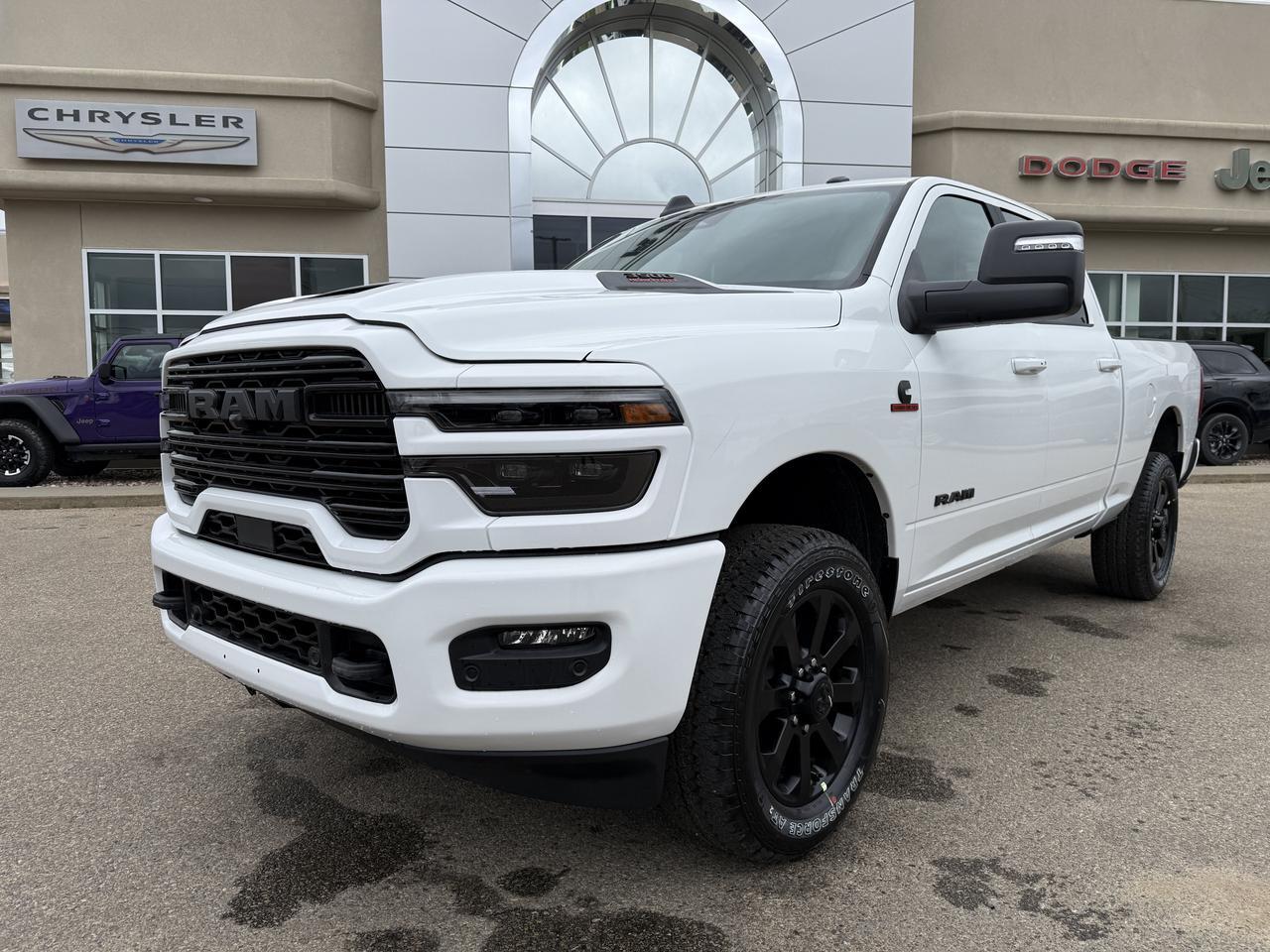 2027 Ram 3500 Laramie Night Edition Crew Cab 4x4 | Cummins Diesel | Black Leather | 12IN Touchscreen | NAV Redwater AB