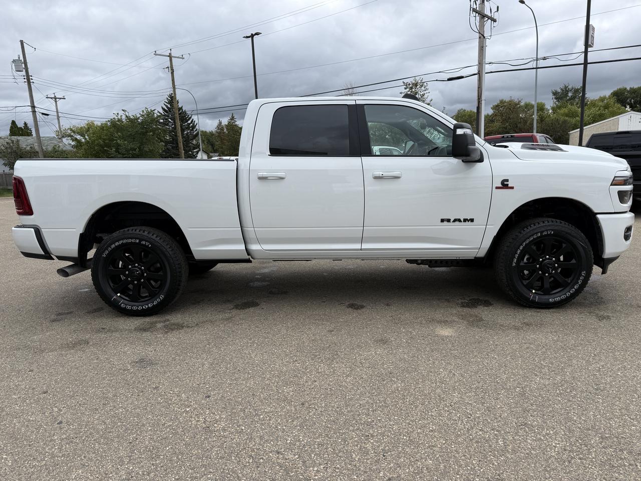 2027 Ram 3500 Laramie Night Edition Crew Cab 4x4 | Cummins Diesel | Black Leather | 12IN Touchscreen | NAV Redwater AB