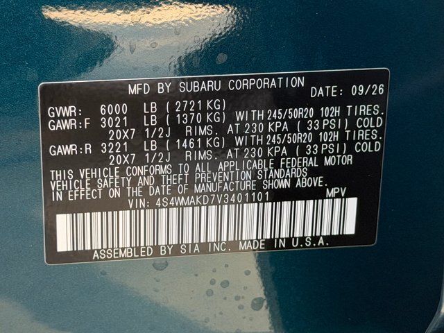 2027 Subaru ASCENT Touring 7-Passenger Springfield VA