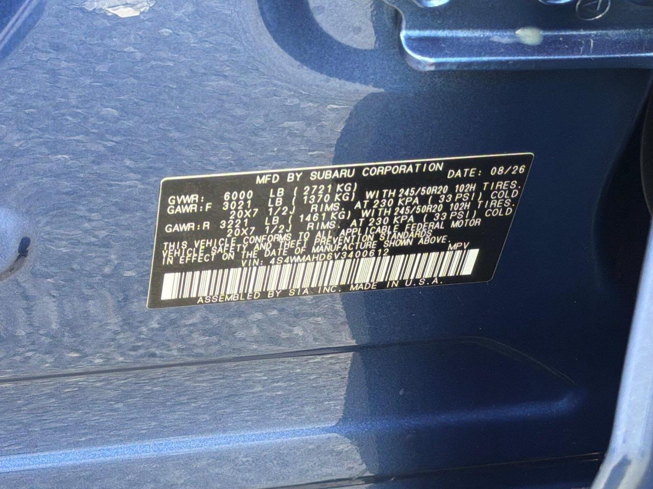 2027 Subaru Ascent Limited Bronze Edition Hagerstown MD