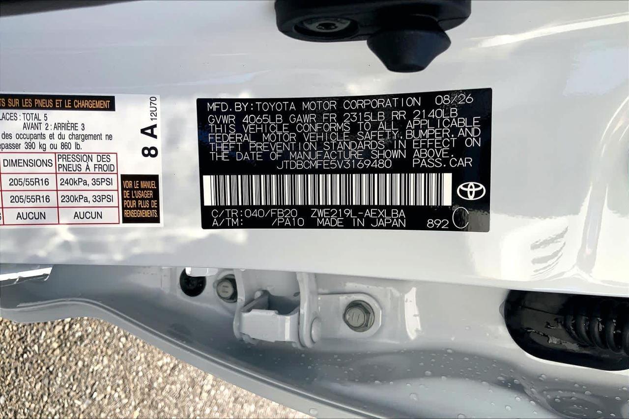 2027 Toyota Corolla Hybrid LE Folsom CA