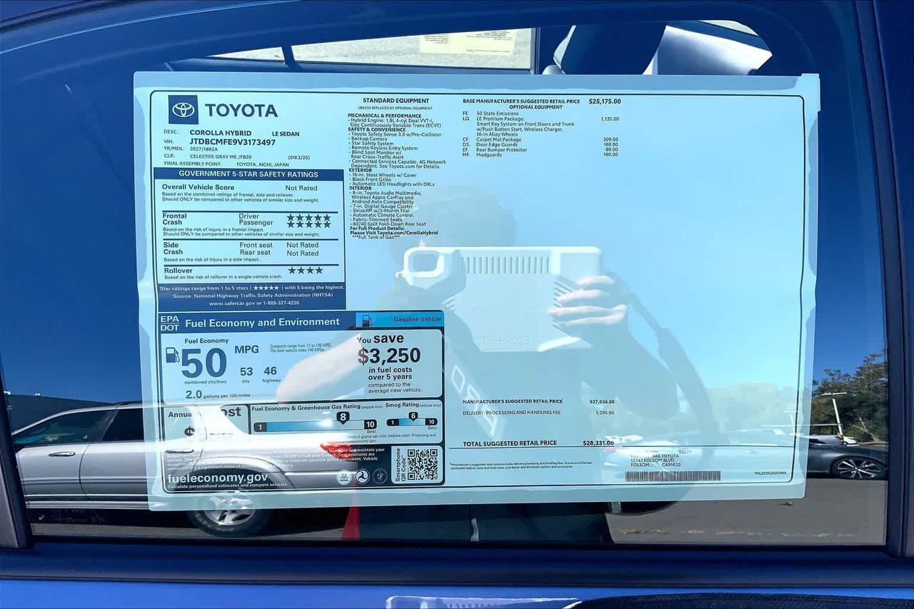 2027 Toyota Corolla Hybrid LE Folsom CA