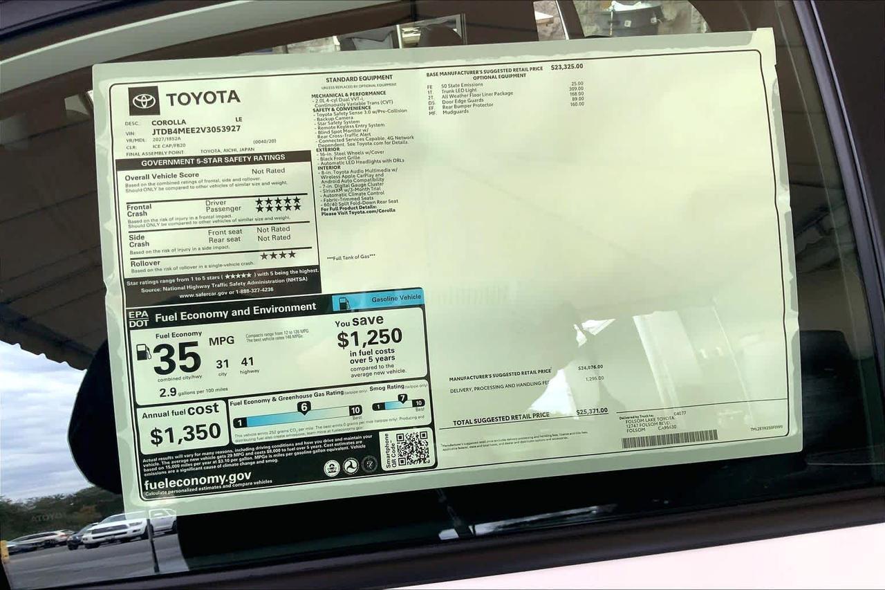 2027 Toyota Corolla LE Folsom CA