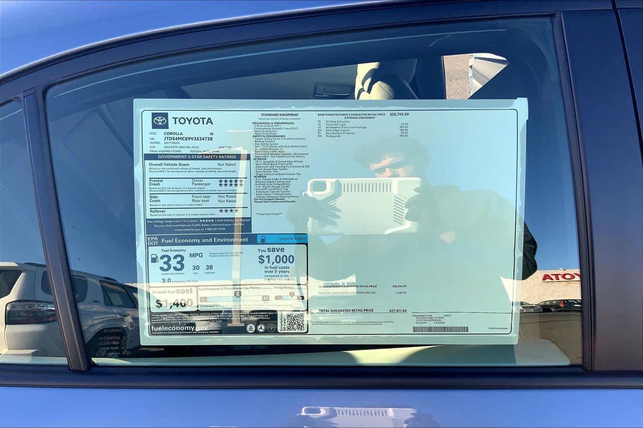 2027 Toyota Corolla SE Folsom CA