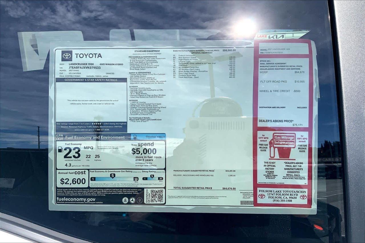 2027 Toyota Land Cruiser 1958 Folsom CA