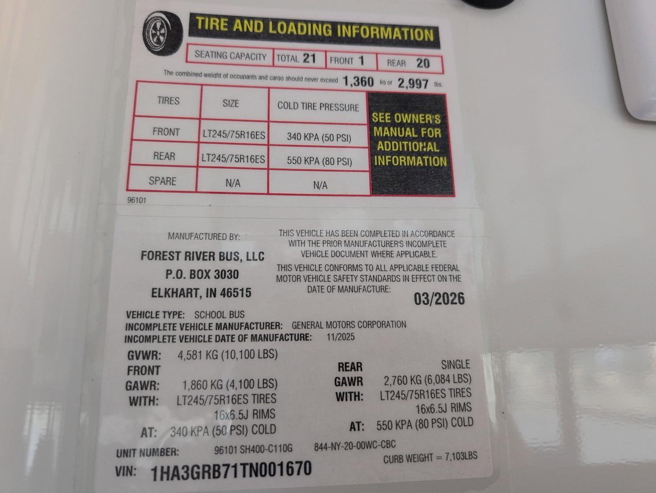 2028 Chevrolet MAGELLAN EXPRESS G3500 Johnstown NY