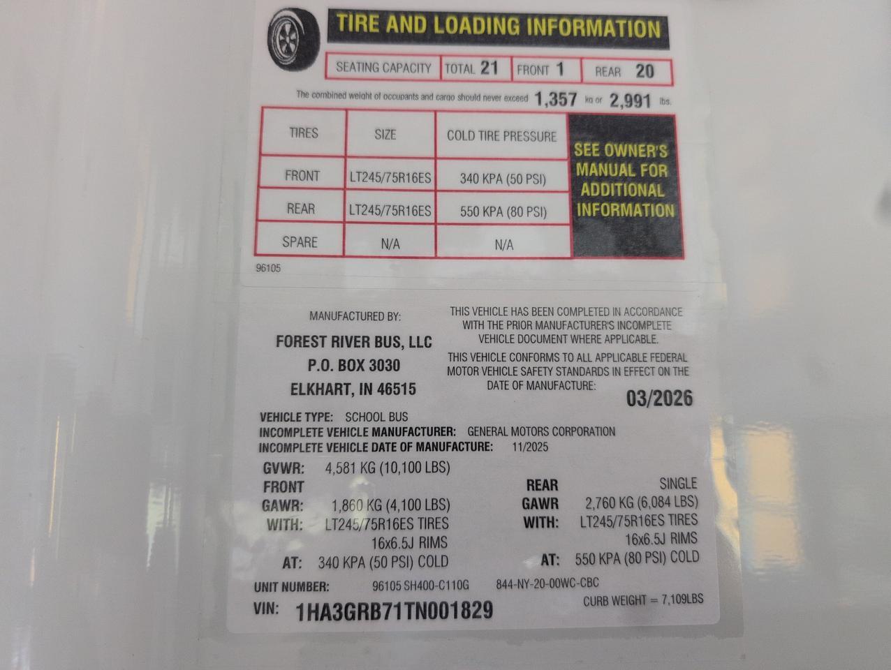 2028 Chevrolet MAGELLAN EXPRESS G3500 Johnstown NY