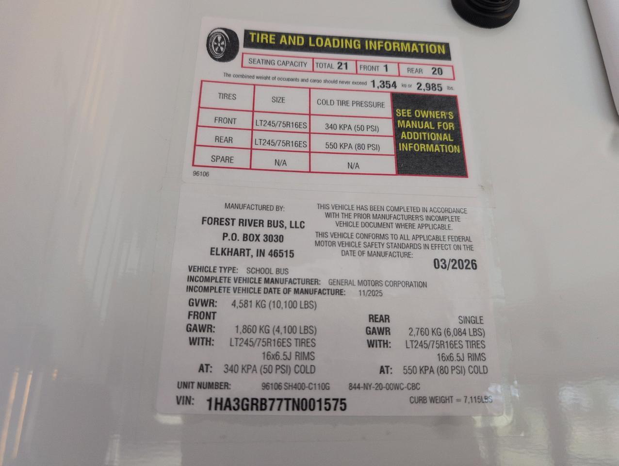 2028 Chevrolet MAGELLAN EXPRESS G3500 Johnstown NY